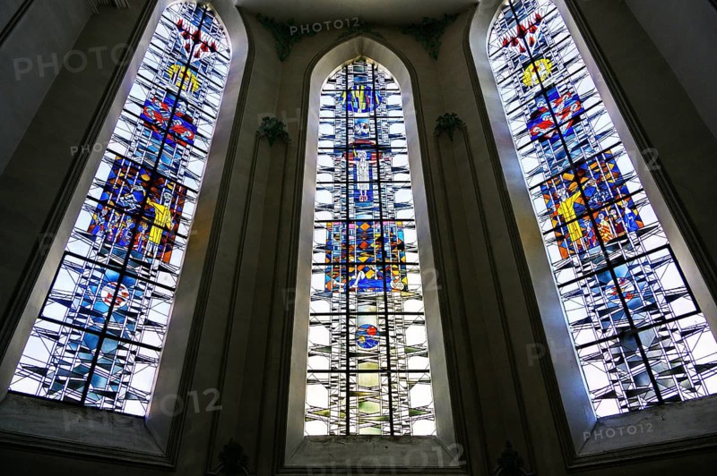 Modern coloured windows