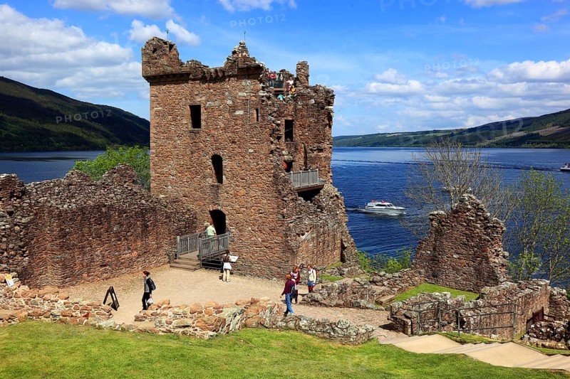 Ruins of Castle Urquhart on Loch Ness