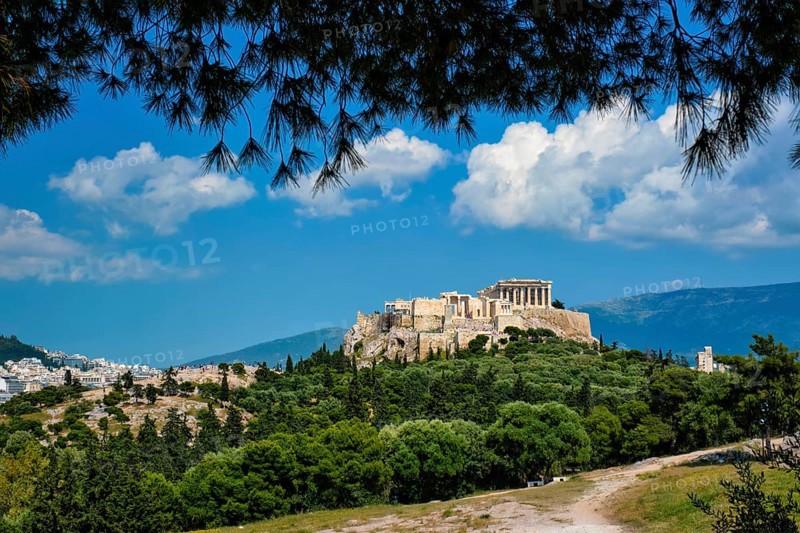 Famous greek tourist landmark