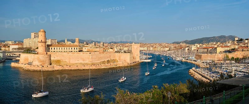 Yachts coming from boat regatta to Marseille Old Port