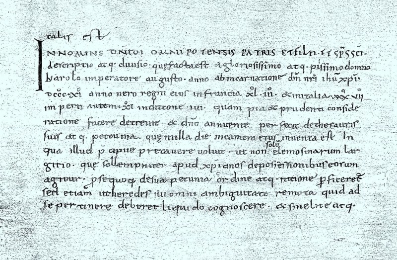 Das Testament Karls des Grossen