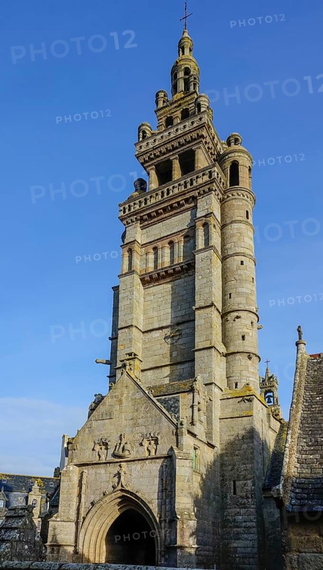 Notre-Dame-de-Croaz-Batz church in the Flamboyant Gothic style