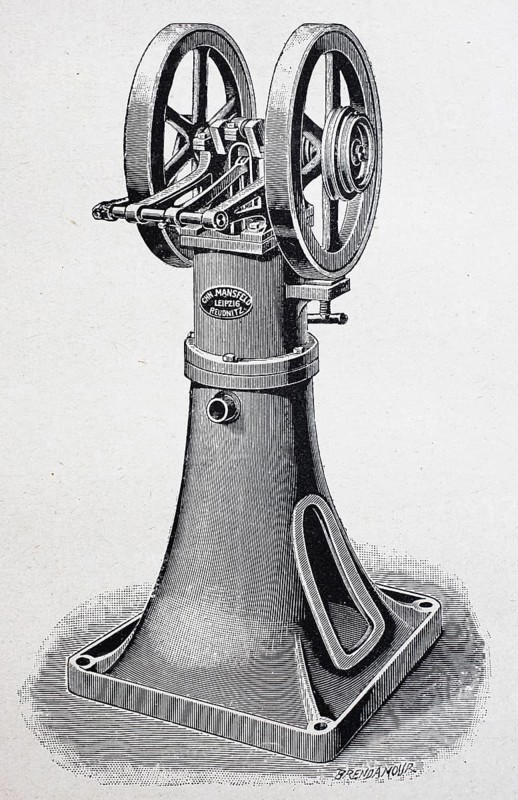 Hot-air engine after Mansfeld