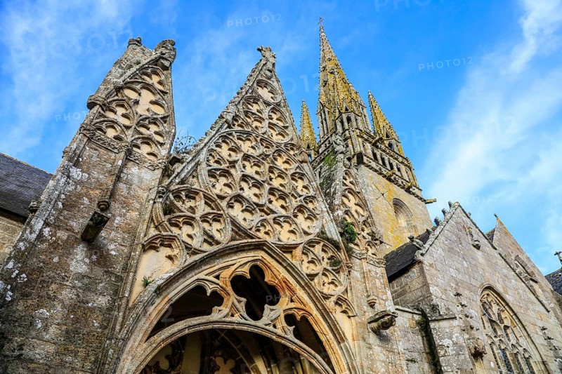Notre-Dame-de-Roscudon church in the Flamboyant Gothic style