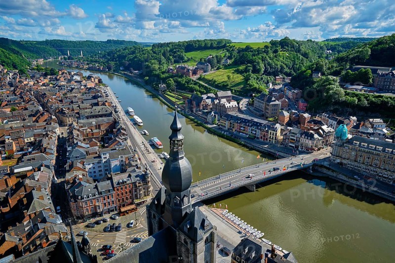 Aerial view of Dinant town