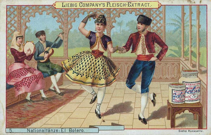 Picture series national dances: Bolero