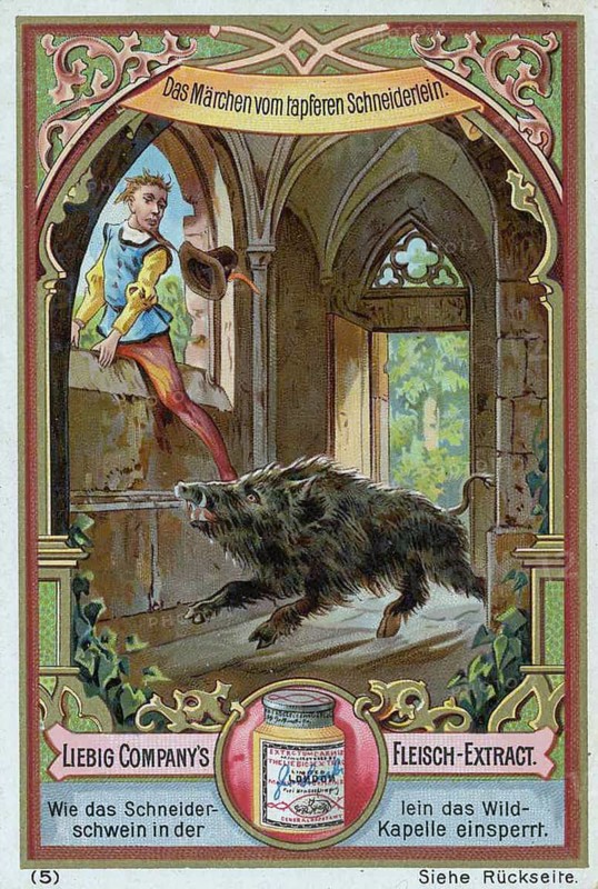 Picture series The fairy tale of the brave little tailor