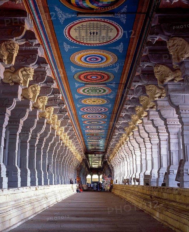 Ramanathaswamy temple corridor in Rameswaram