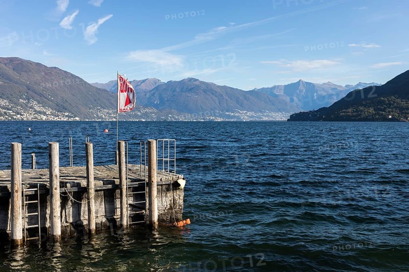 Jetty on Lake Maggiore