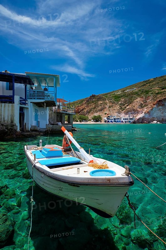 Greek village scenic picturesque view in Greece