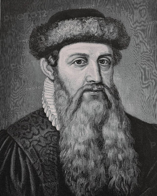 Johannes Gensfleisch zum Laden zum Gutenberg was a German blacksmith