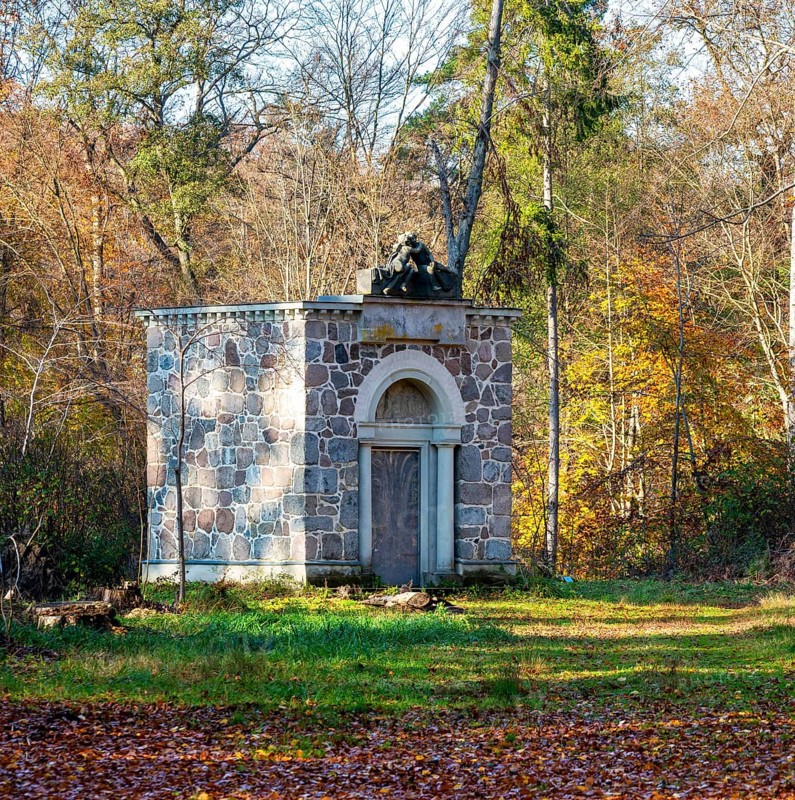 Small mausoleum in the park