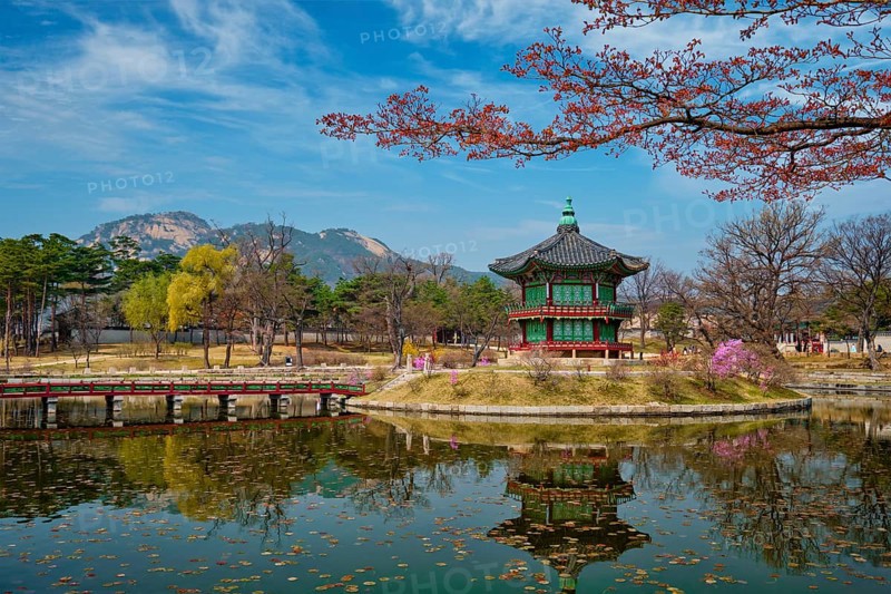 Hyangwonjeong Pavilion in Gyeongbokgung Palace