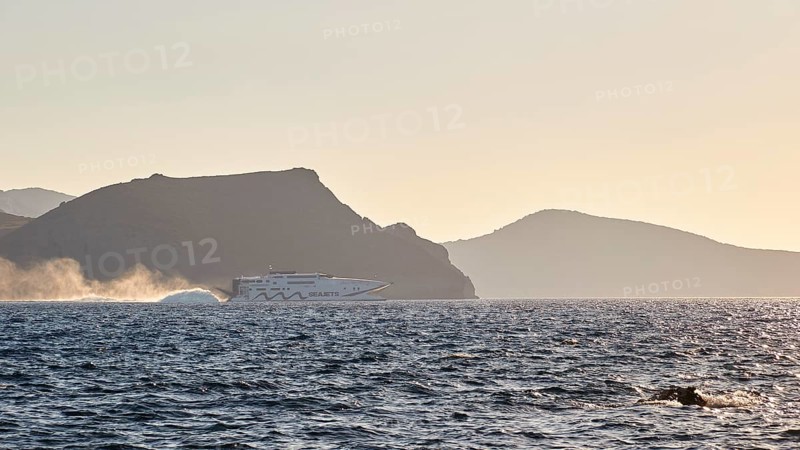 Seajet catamaran fast ferry at full speed