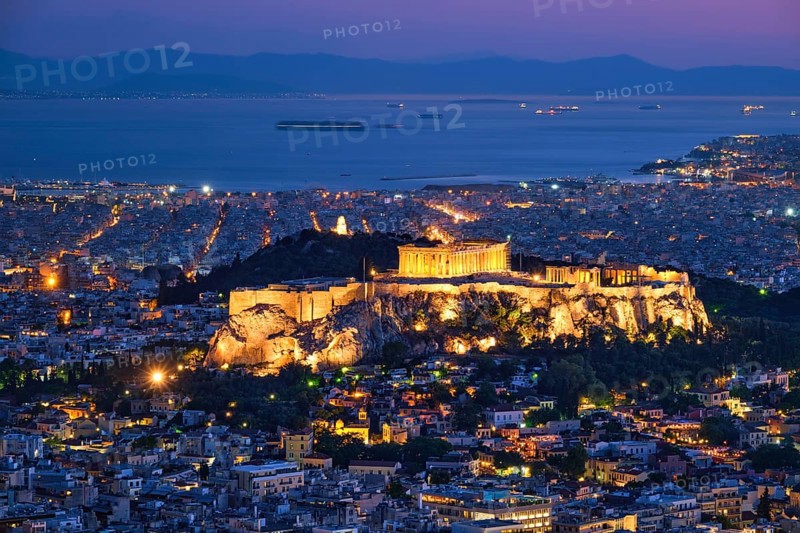 Famous greek tourist landmark