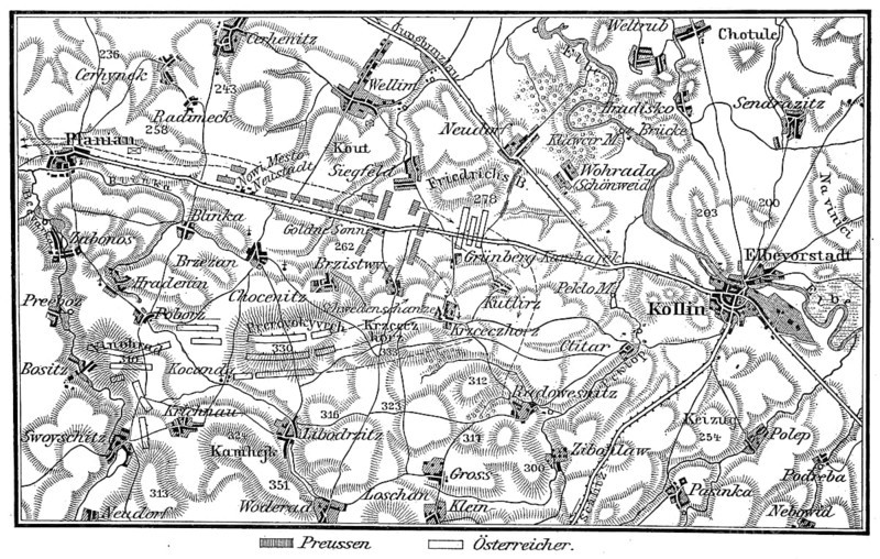 Plan of the Battle of Kollin