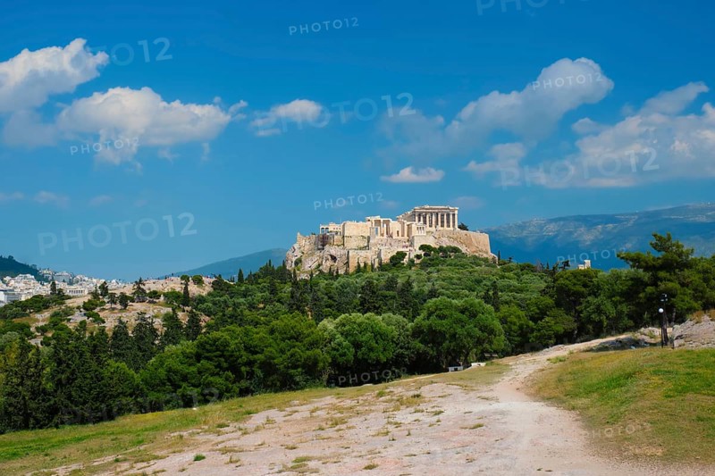 Famous greek tourist landmark
