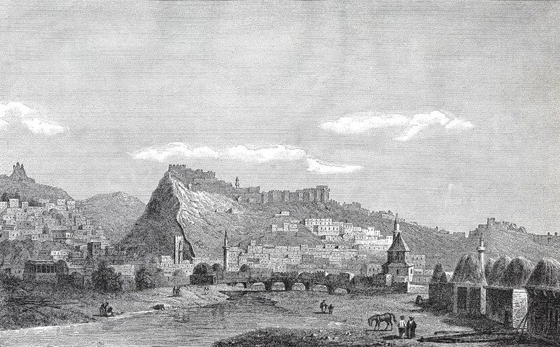 View of the town of Kars in Turkey in 1840