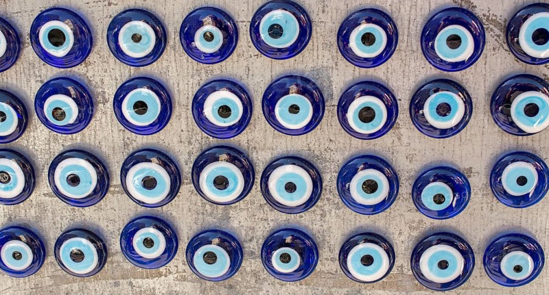 Evil eye bead as Amulet souvenir from Turkey