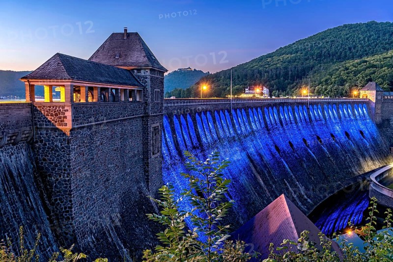 Dam in the evening light