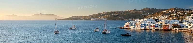 Sunset in Mykonos island