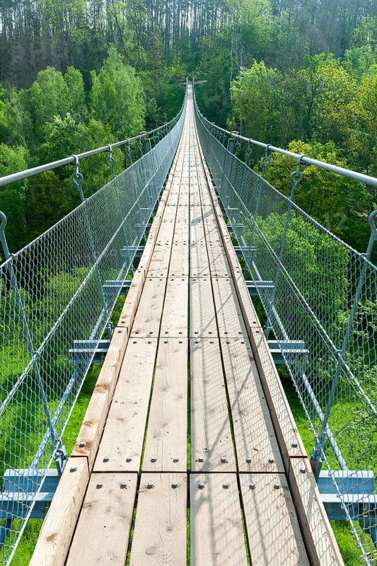 Haengeseilbruecke ueber das Baerental