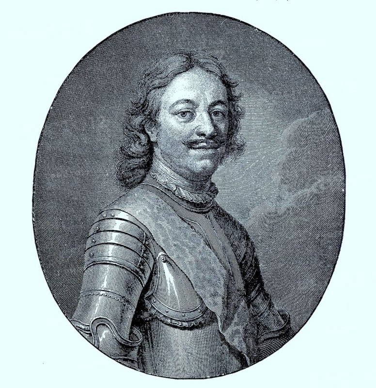 Portraet von Peter I. dem Grossen im Jahr 1686