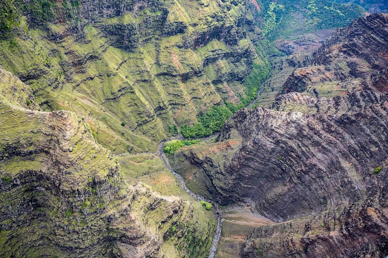 Luftaufnahme des Waimea Canyon State Park