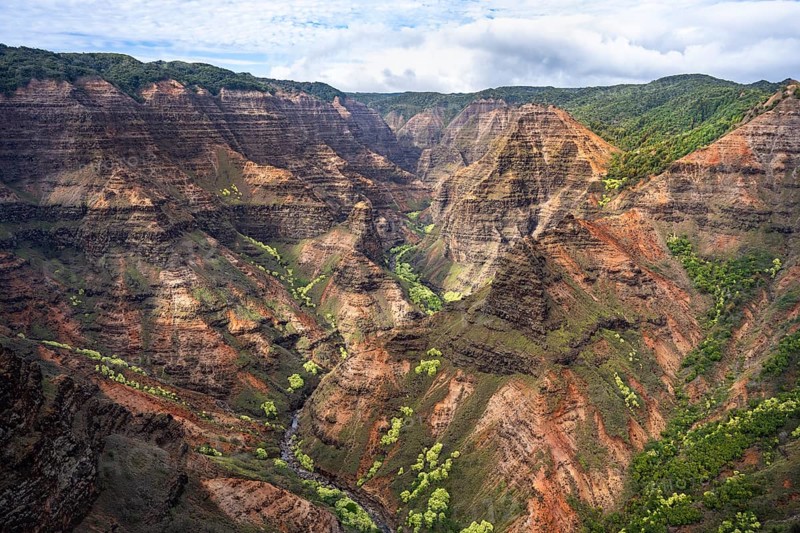 Luftaufnahme des Waimea Canyon State Park