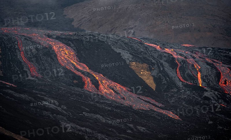 Glowing lava
