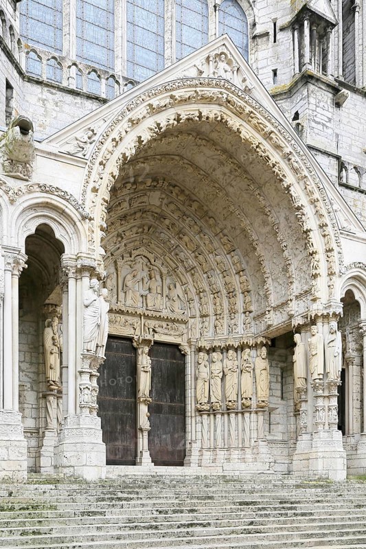 North portal of Notre Dame Cathedral of Chartres