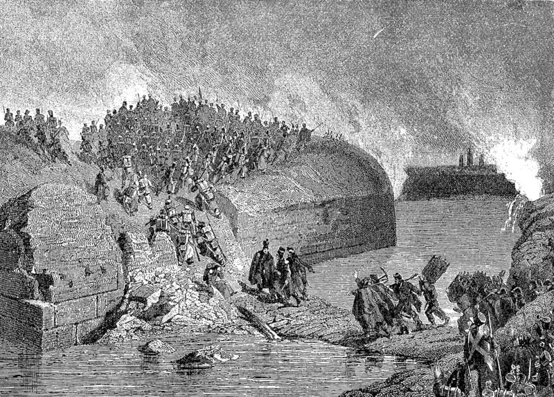 Storming of the Lunette St. Laurent of Antwerp on 14 December 1832