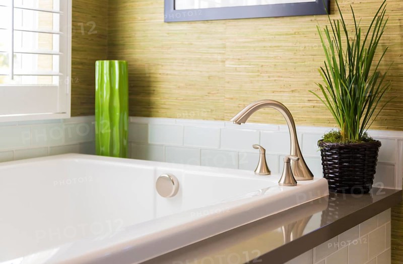 Beautiful new modern bathtub