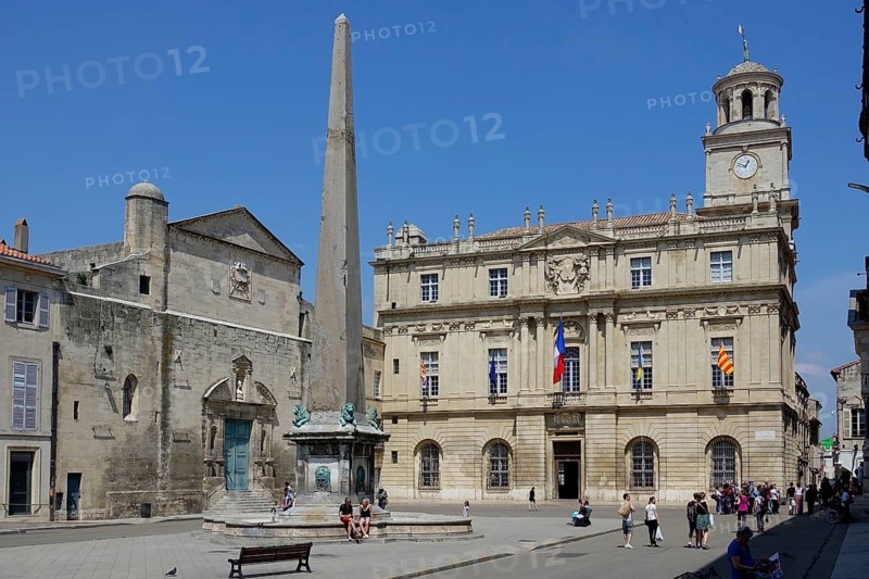Place de la Republique with town hall Hotel de Ville