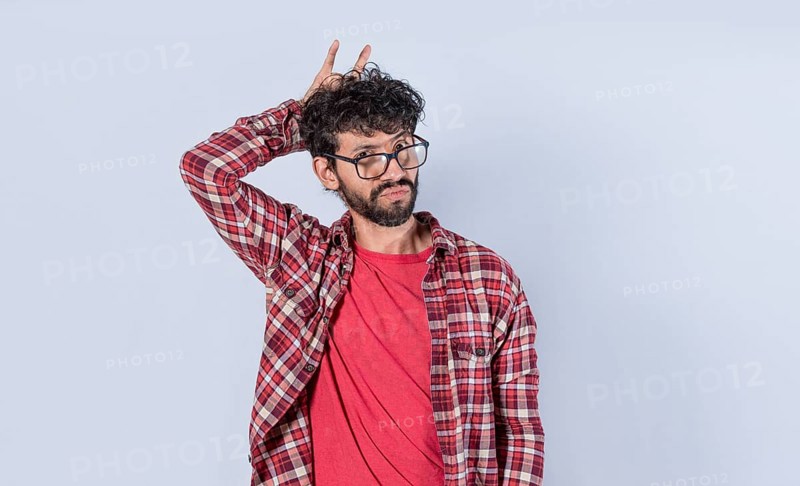 Man with fingers cuckolding