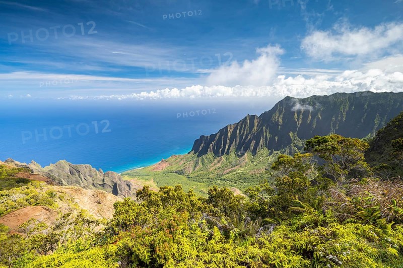 Blick vom Kalalau Lookout ins Kalalau Valley