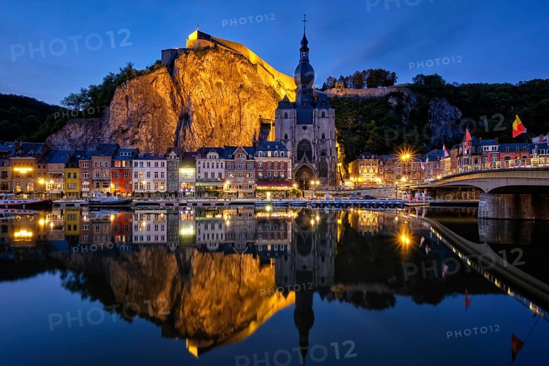 Night view of Dinant town
