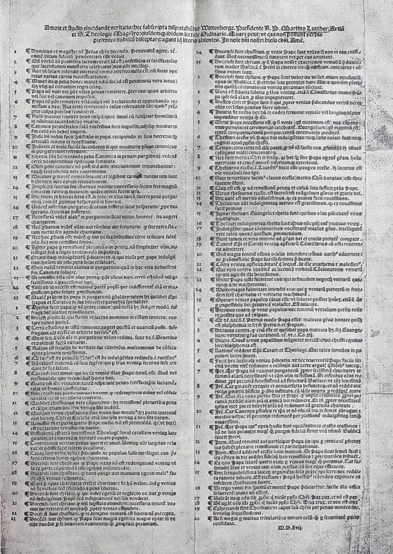 The 95 Theses of Martin Luther