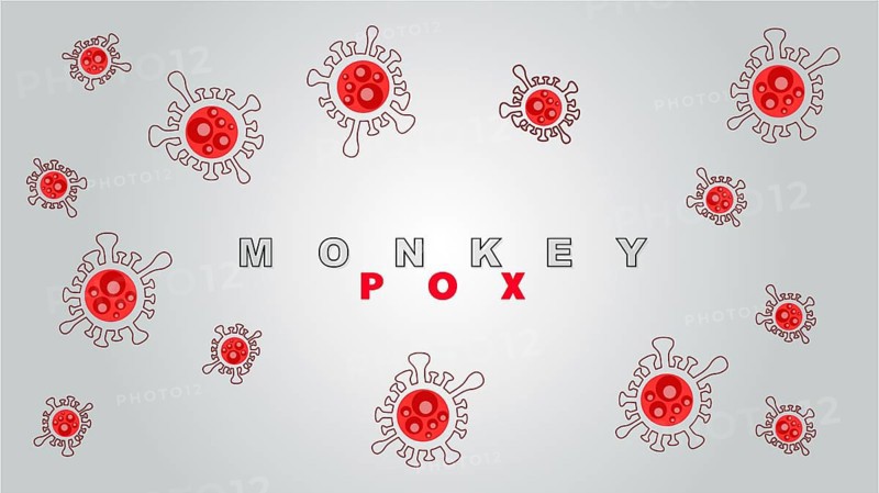 Monkeypox virus illustration
