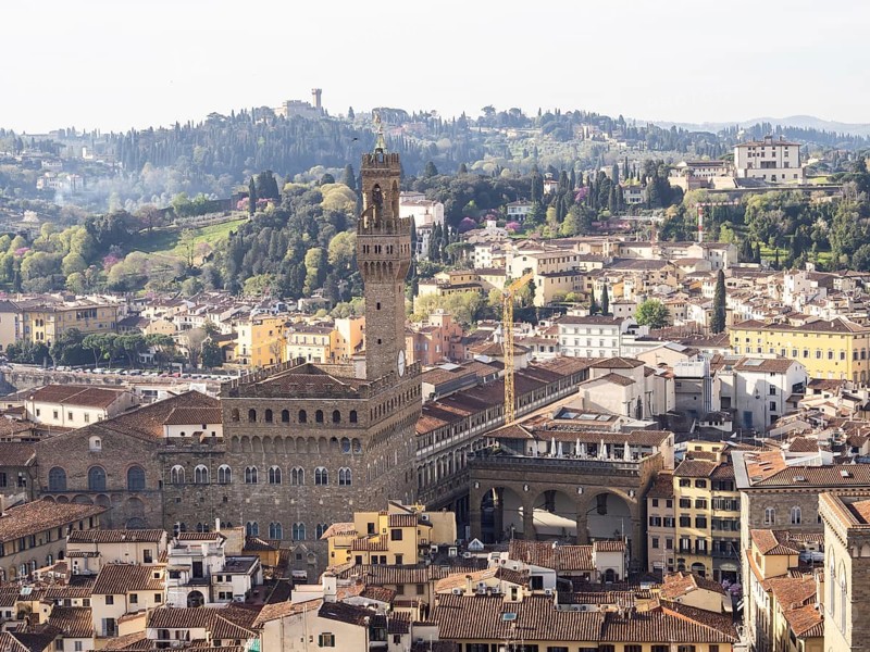 Stadtansicht von Florenz mit Palazzo Vecchio