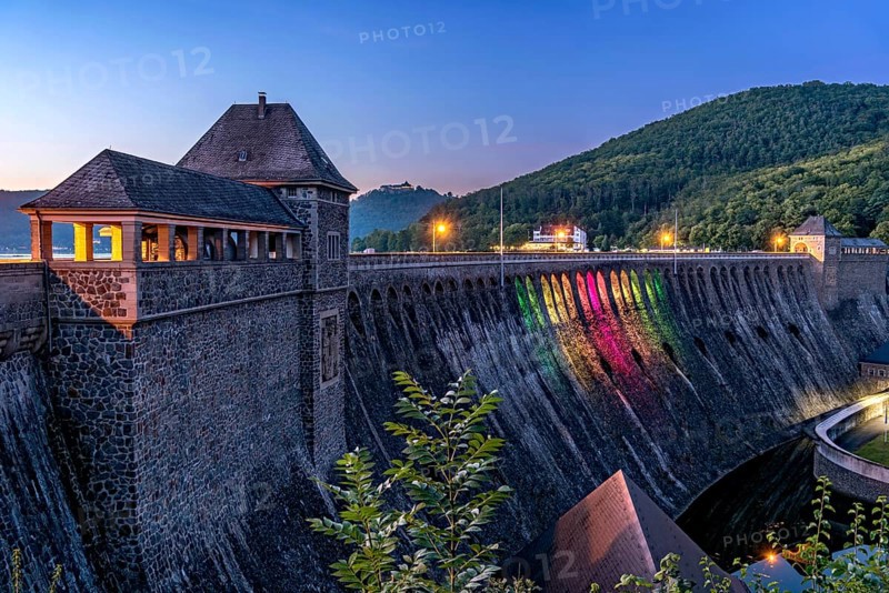 Dam in the evening light