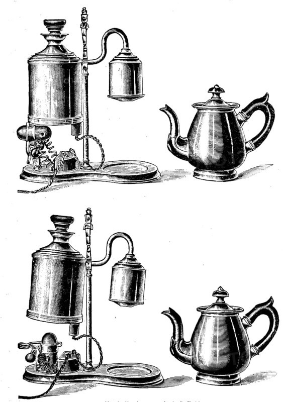 Electric Coffee Machine with Automatic Switching Device by Siemens and Halske