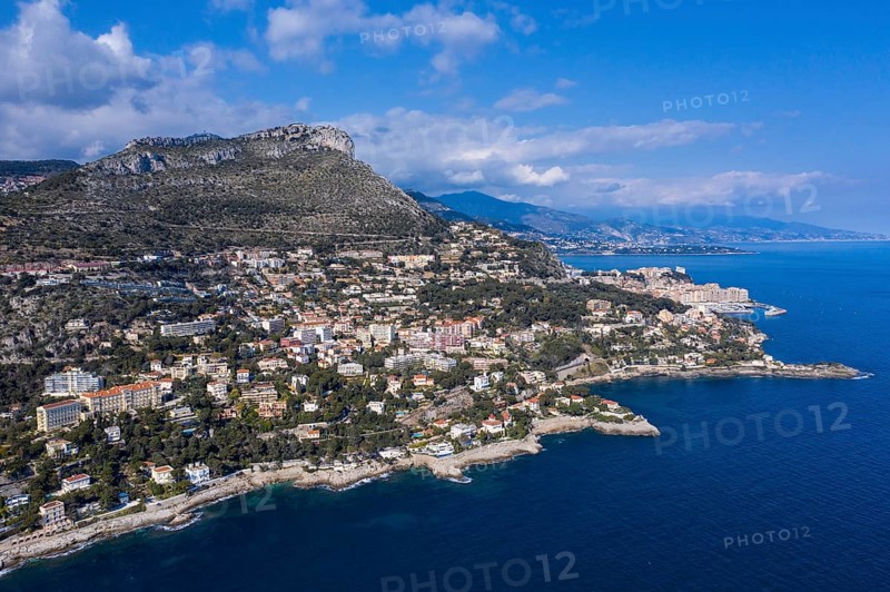 Aerial view of the coast of Cap d'Ail