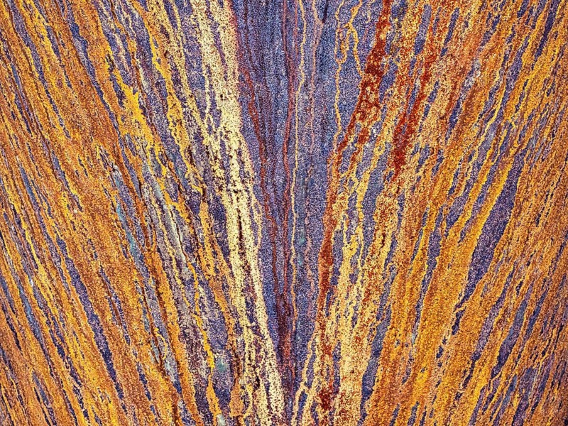 Iron sheet with rust patina