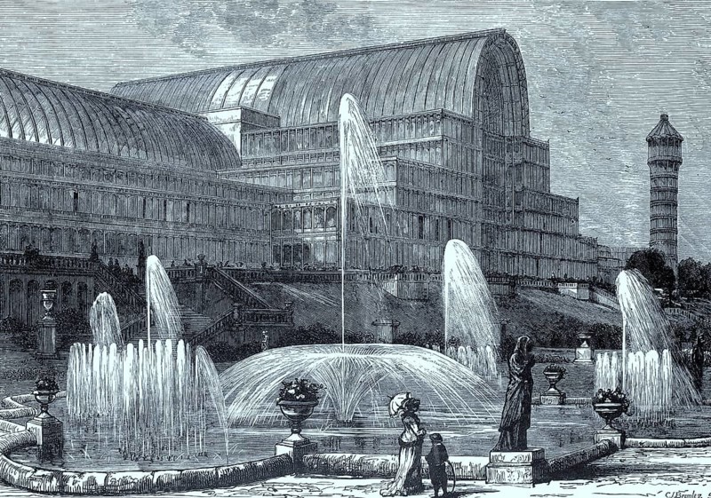 The Crystal Palace at Sydenham in 1870