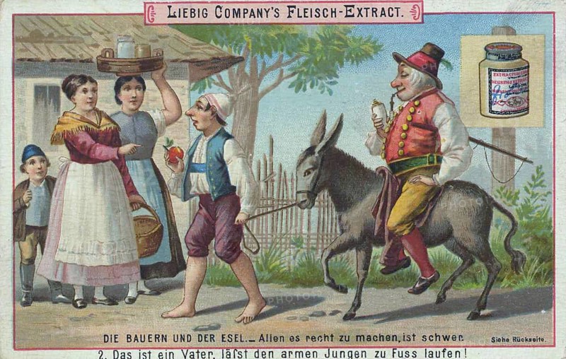 The peasants and the donkey