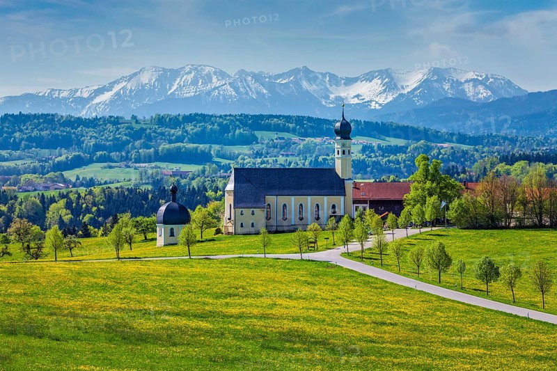 Pilgrimage church of Wilparting in Irschenberg