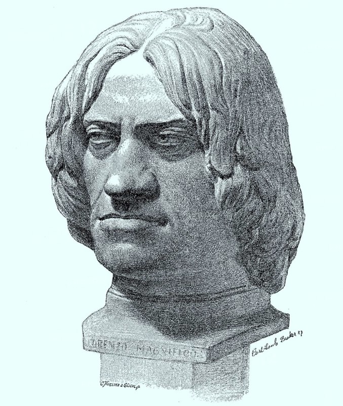 Terrakotta-Bueste von Lorenzo de Medici