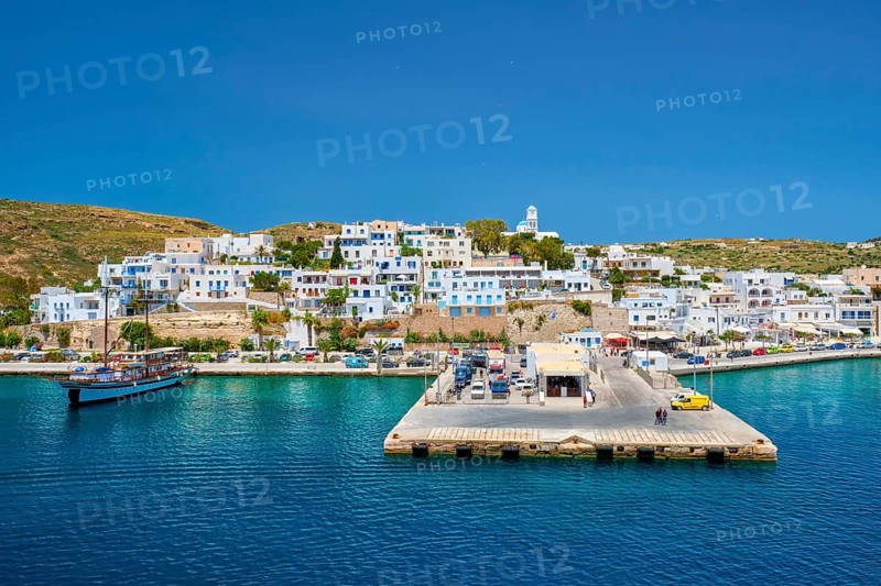 Adamantas Adamas harbor town of Milos island