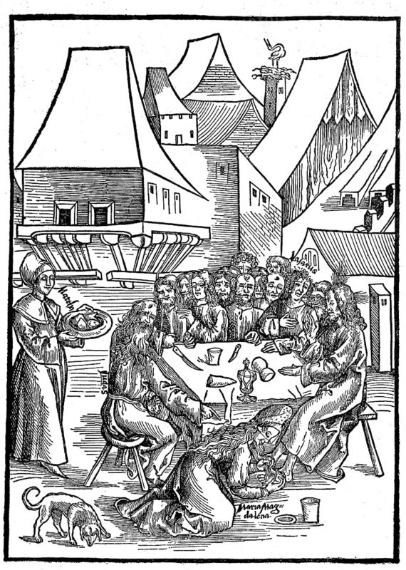Jesus Christ with His Disciples and Lazarus at Simon's